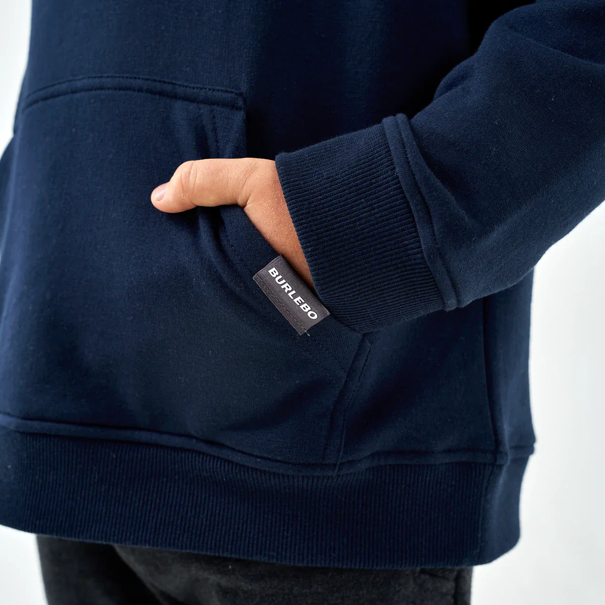 Old School Duck Hunt Navy Fleece Hoodie - Image 4