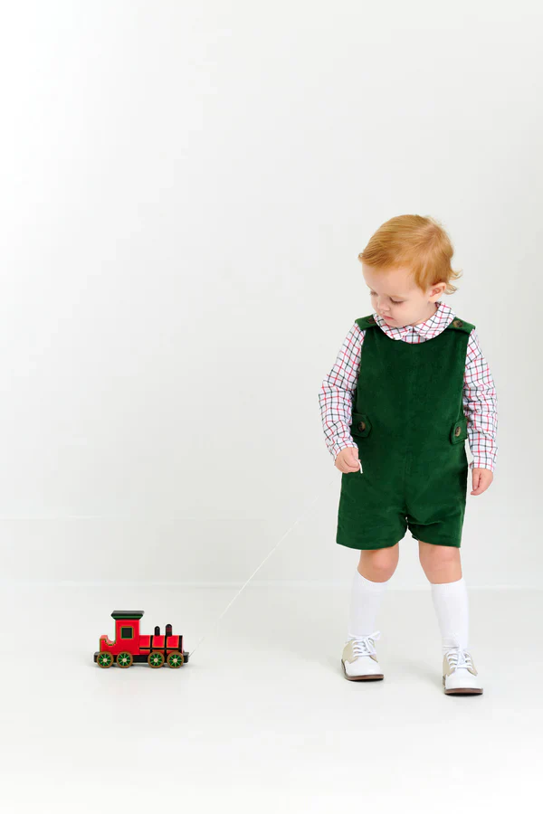 Old Town Tattersall LS Peter Pan Collar Shirt - Image 3