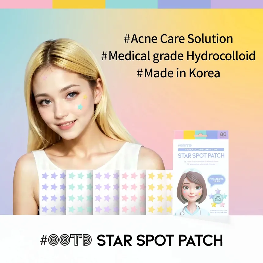 Ootd Star Spot Acne Hydrocolloid Patch 80 Pieces - Image 6