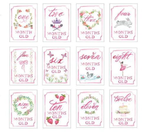 Over the Moon - Monthly Milestone Card Sets - Image 4