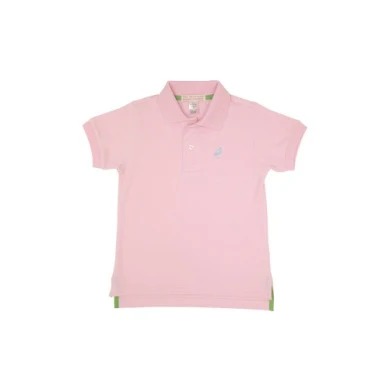 Palm Beach Pink & Buckhead Blue Prim and Proper Polo SS-Pima