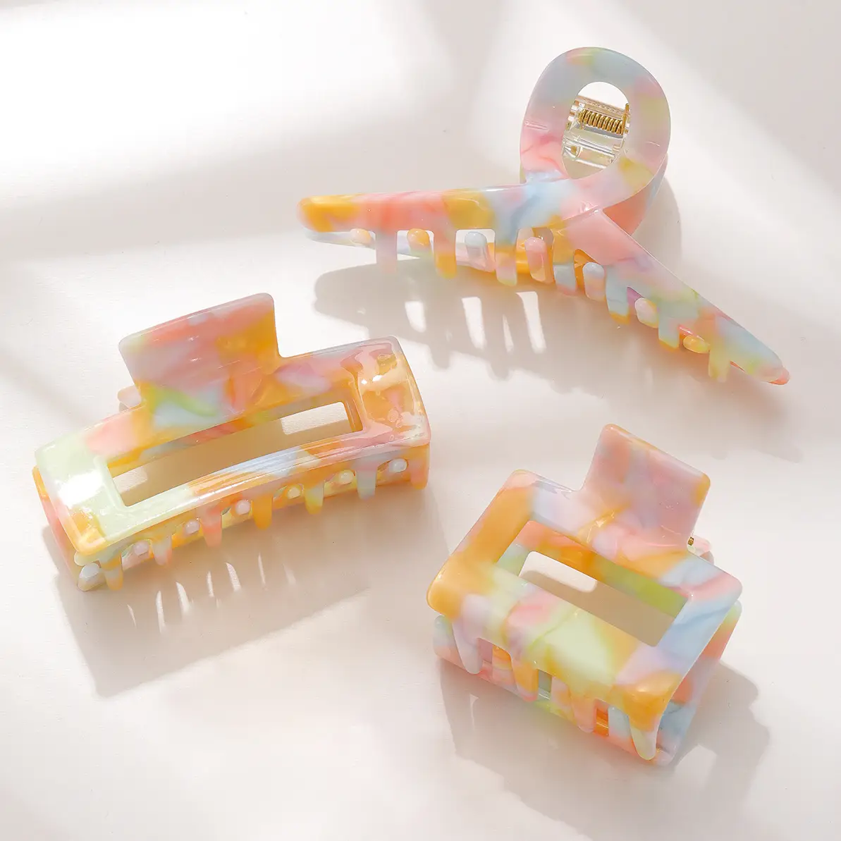 Pastel Watercolor Hair Clip