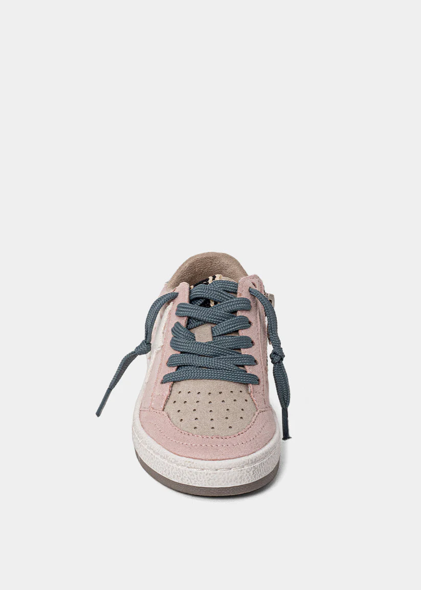 Paz Mini Pink Suede Sneaker - Image 2