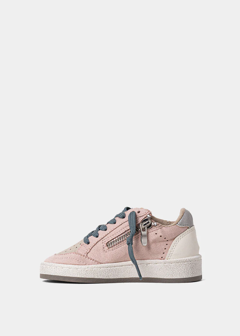 Paz Mini Pink Suede Sneaker - Image 3