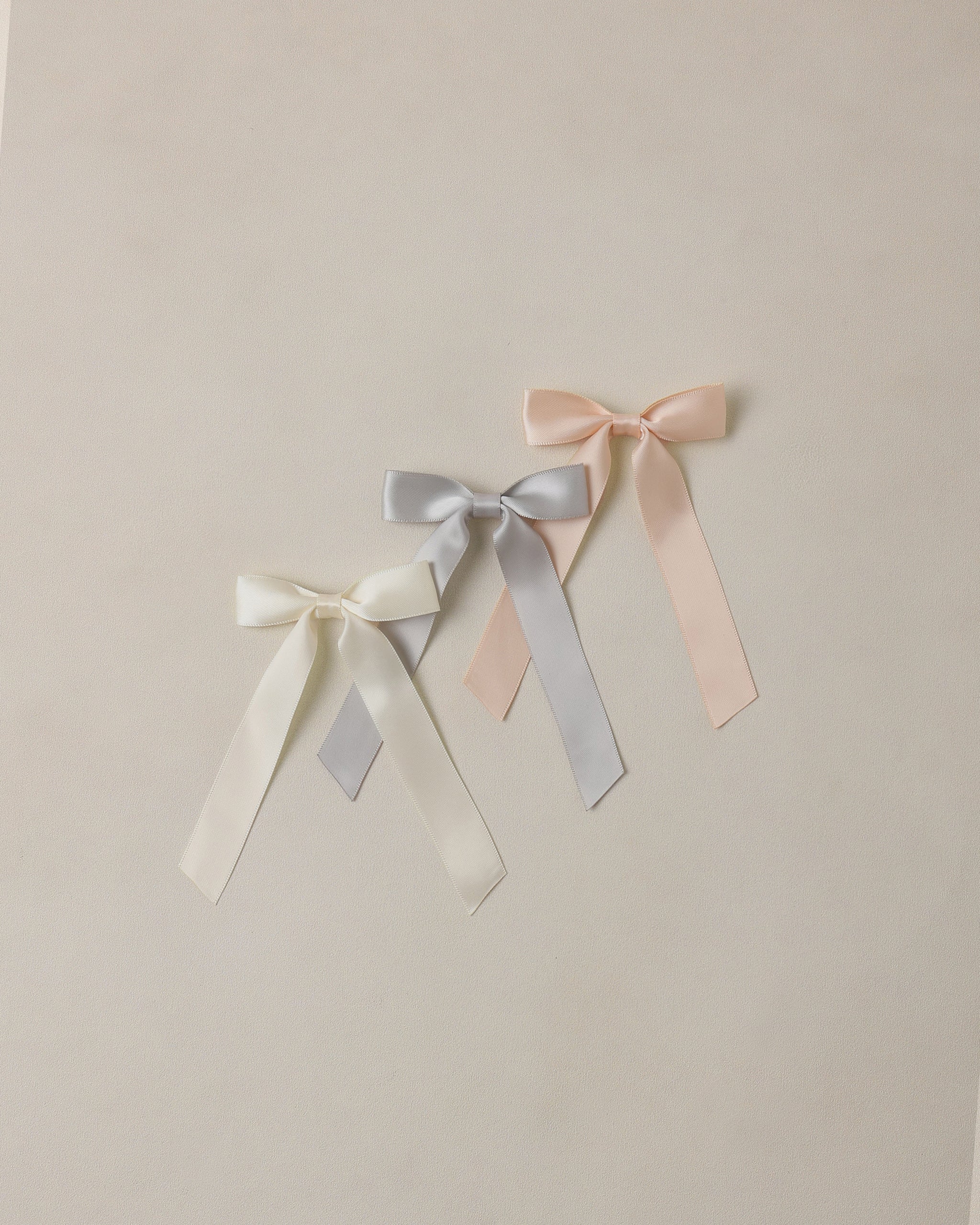 Pearl,Ivory, Mist Satin Ribbon Bows