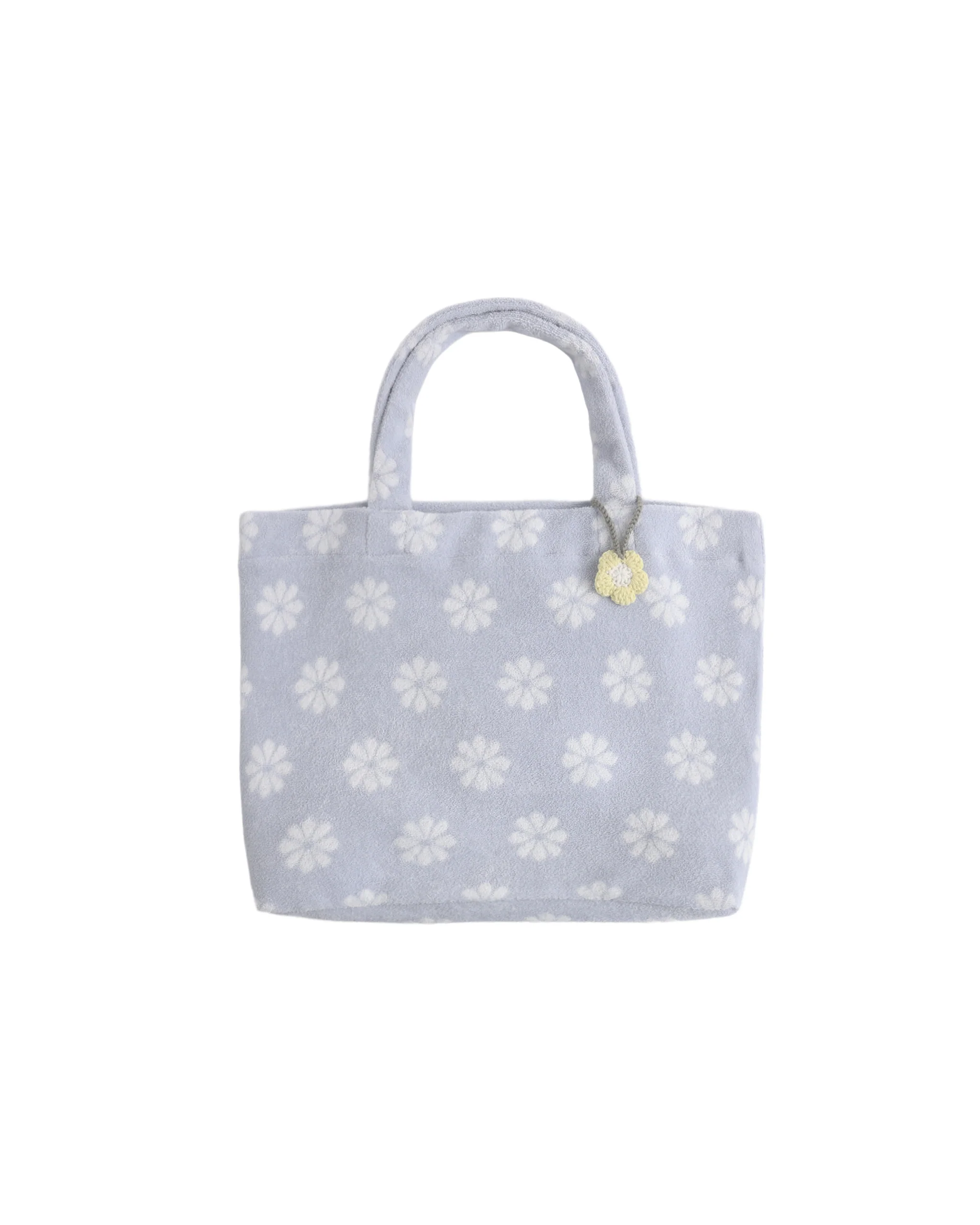 Periwinkle Daisy Terry Beach Bag