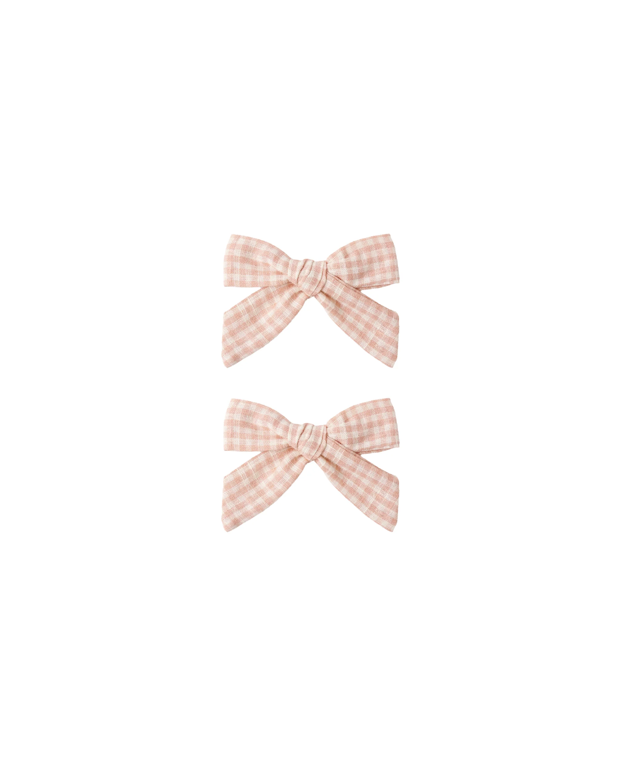 Petal Gingham Bows Set of 2
