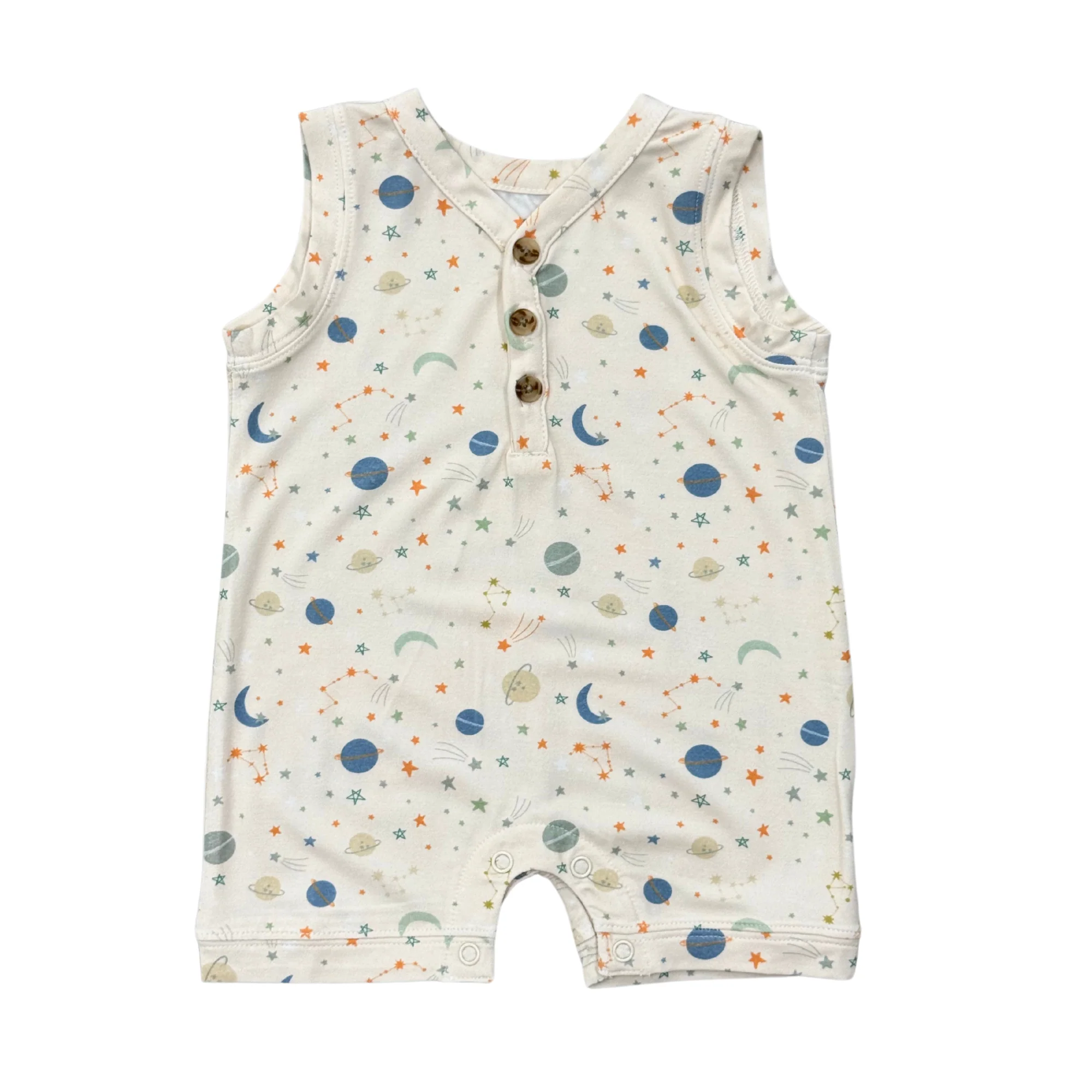 Planets Boys Sleeveless Romper