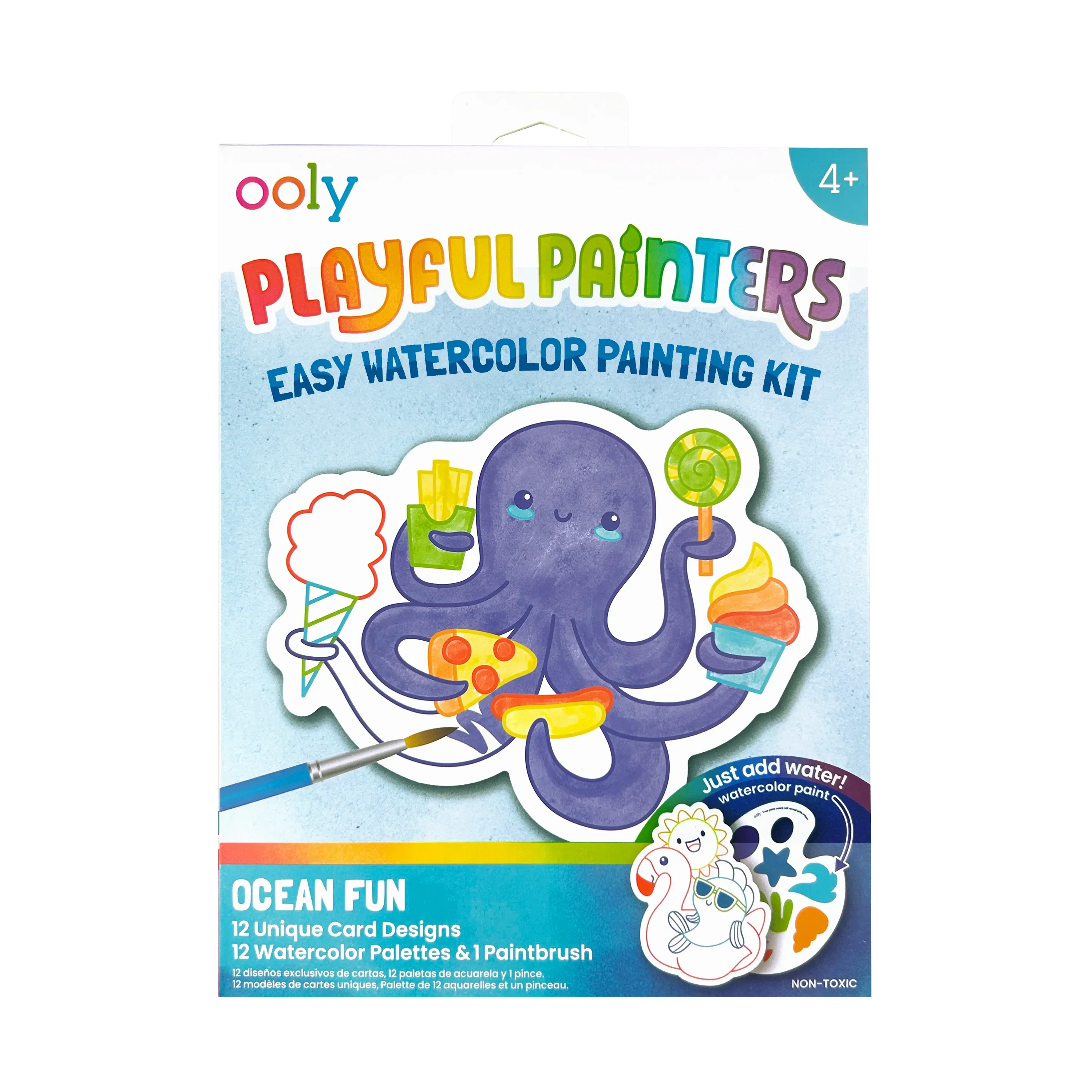 Playful Painters Easy Watercolor Painting Kit - Ocean Fun