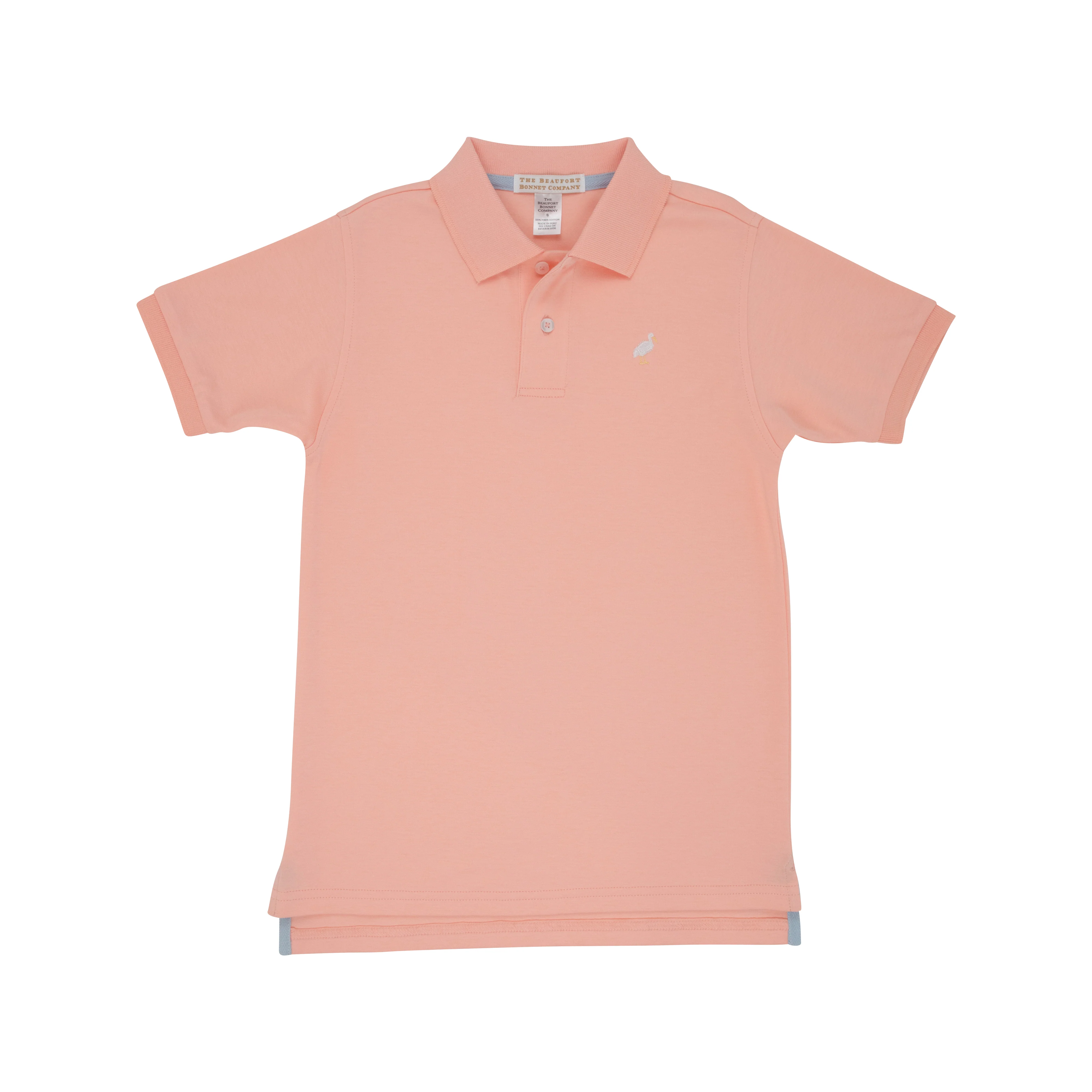 Pompano Peach Prim and Proper Polo