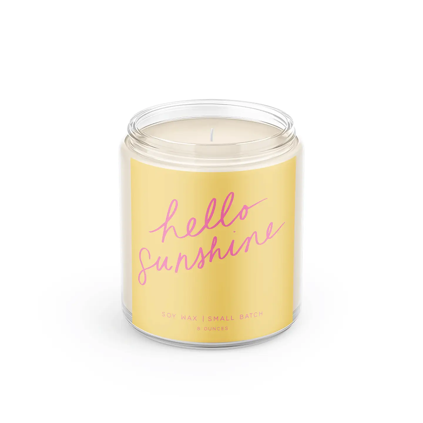 Poured Goods -Hello Sunshine: 8 oz Soy Wax - Image 2