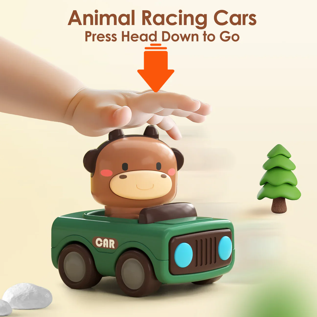 Press and Go Animal Car Toys - Image 2
