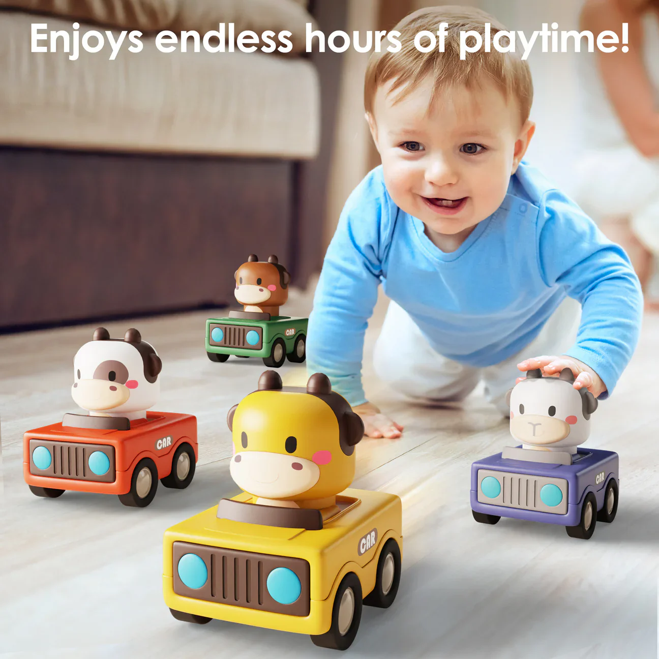 Press and Go Animal Car Toys - Image 5