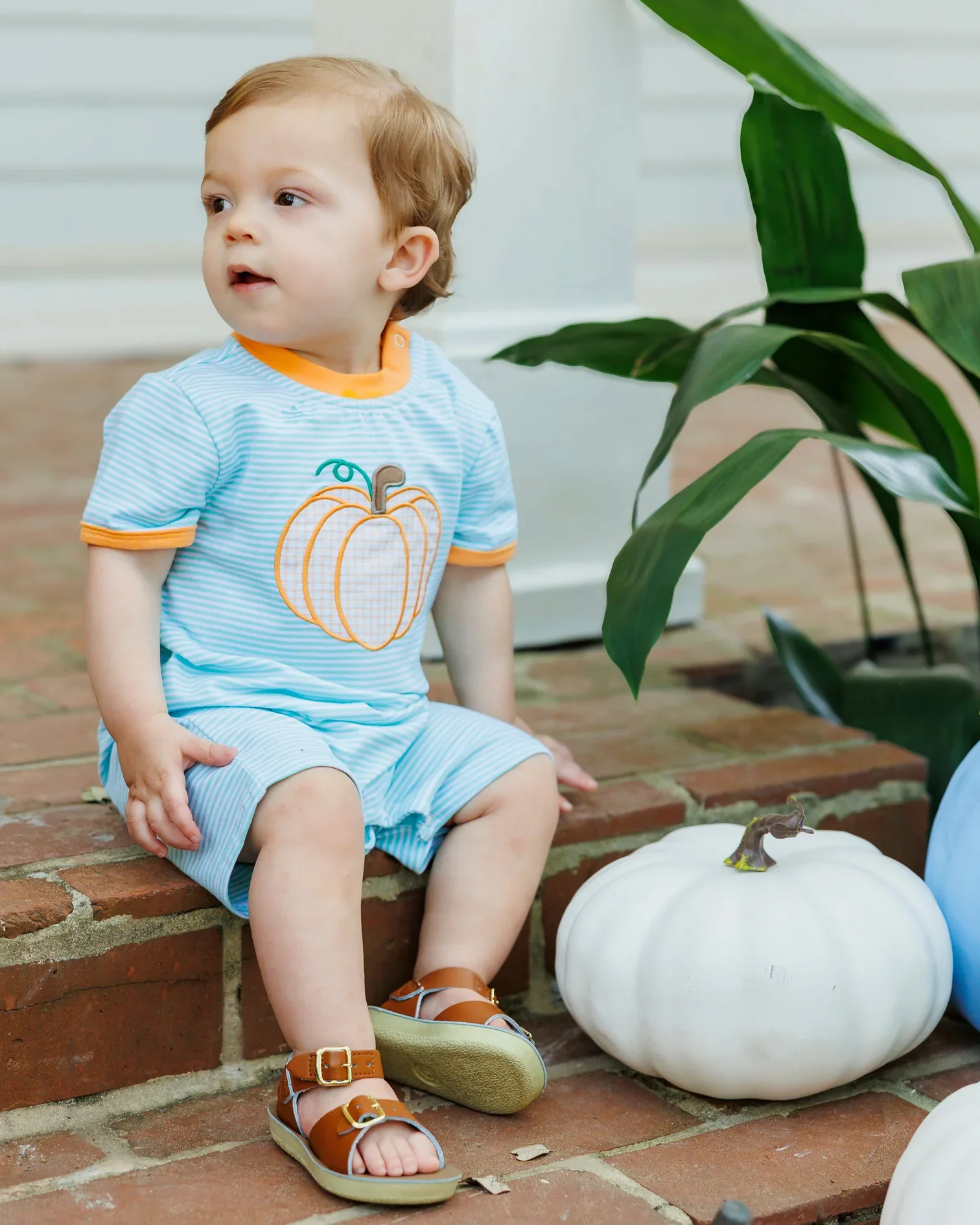 Pumpkin Pickin' Romper - Image 2