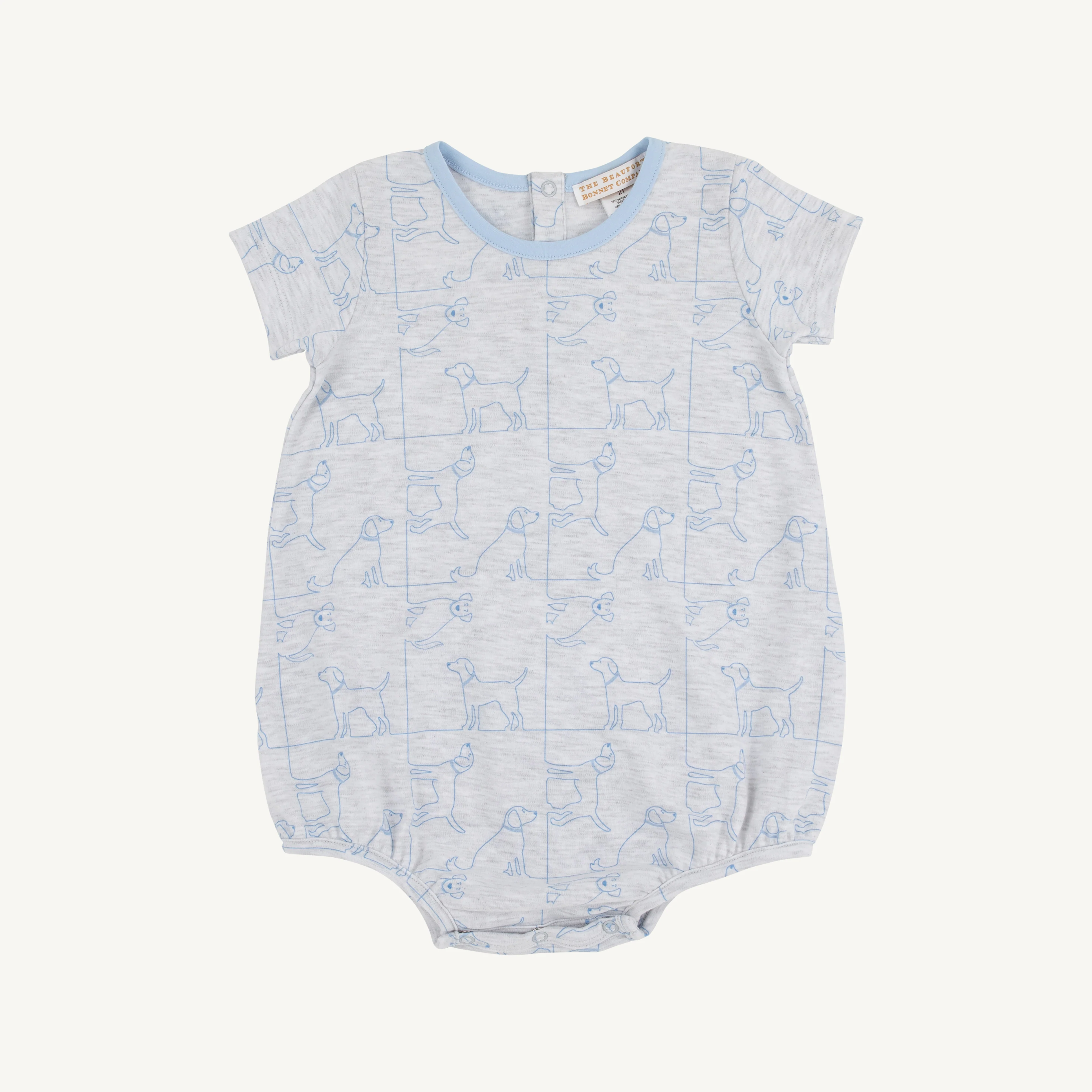 Puppy Puzzle/Beale Street Blue Short Sleeve Patton Play Bubble