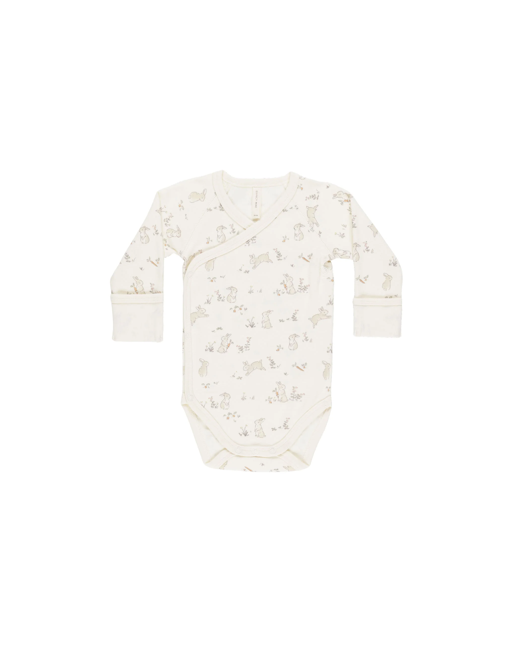 Quincy Mae - Bunnies Side Snap Bodysuit