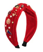 Red & Black Cheer Game Day Headband