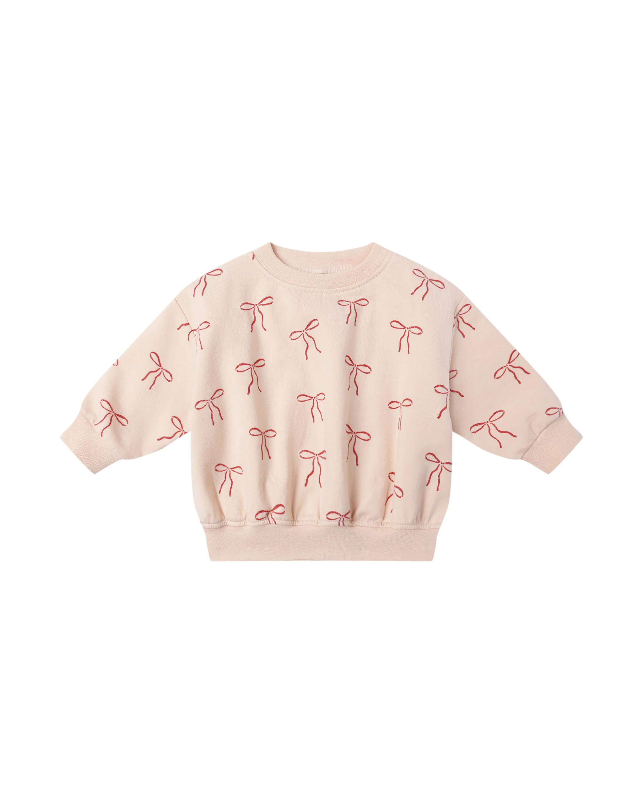 Red Bows Relaxed Fleece Sweatshirt