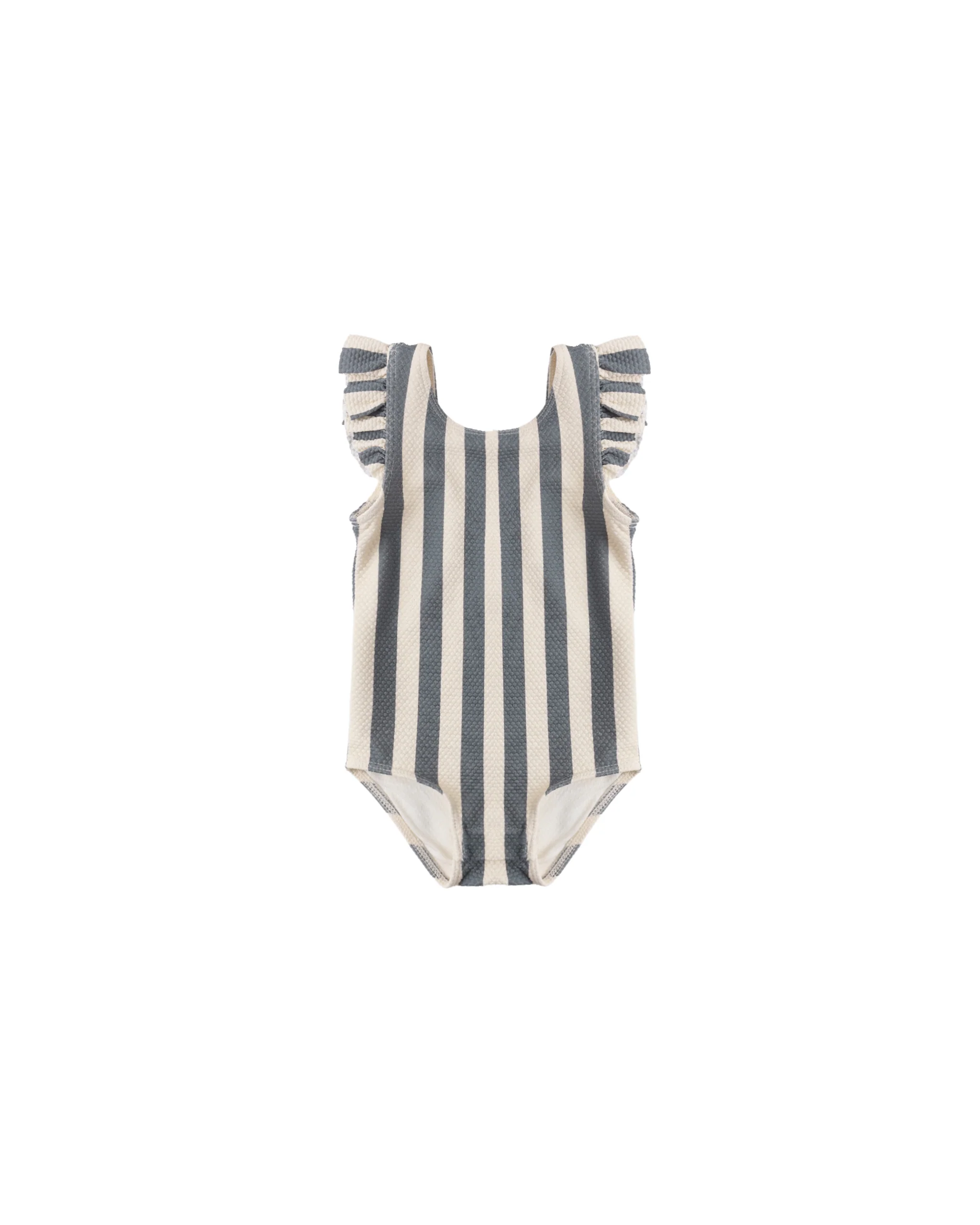 Retro Ocean Stripe Scoop Back One Piece Swimsuit