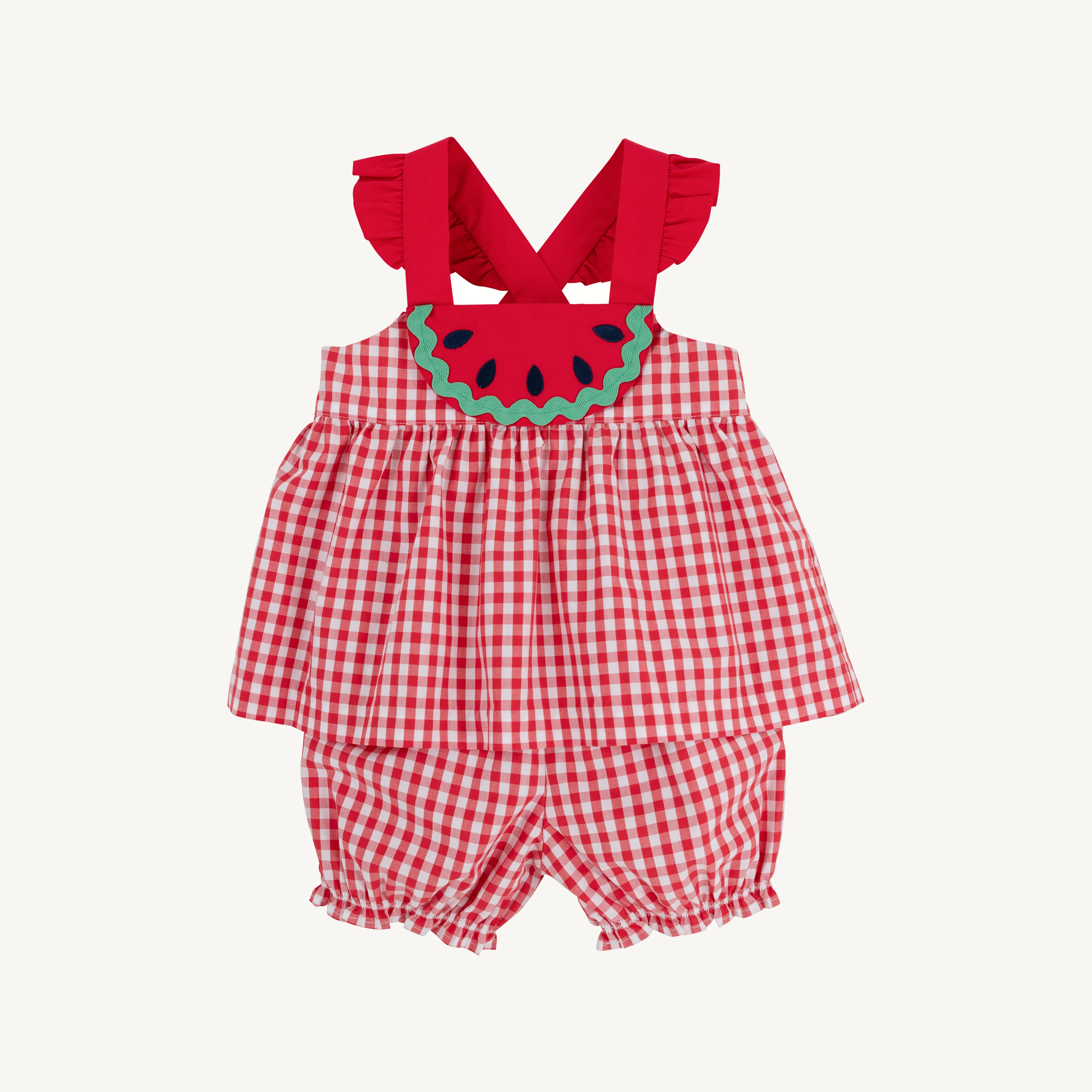 Richmond Red Gingham/Richmond Red/Watermelon Nancy's Novelty Set
