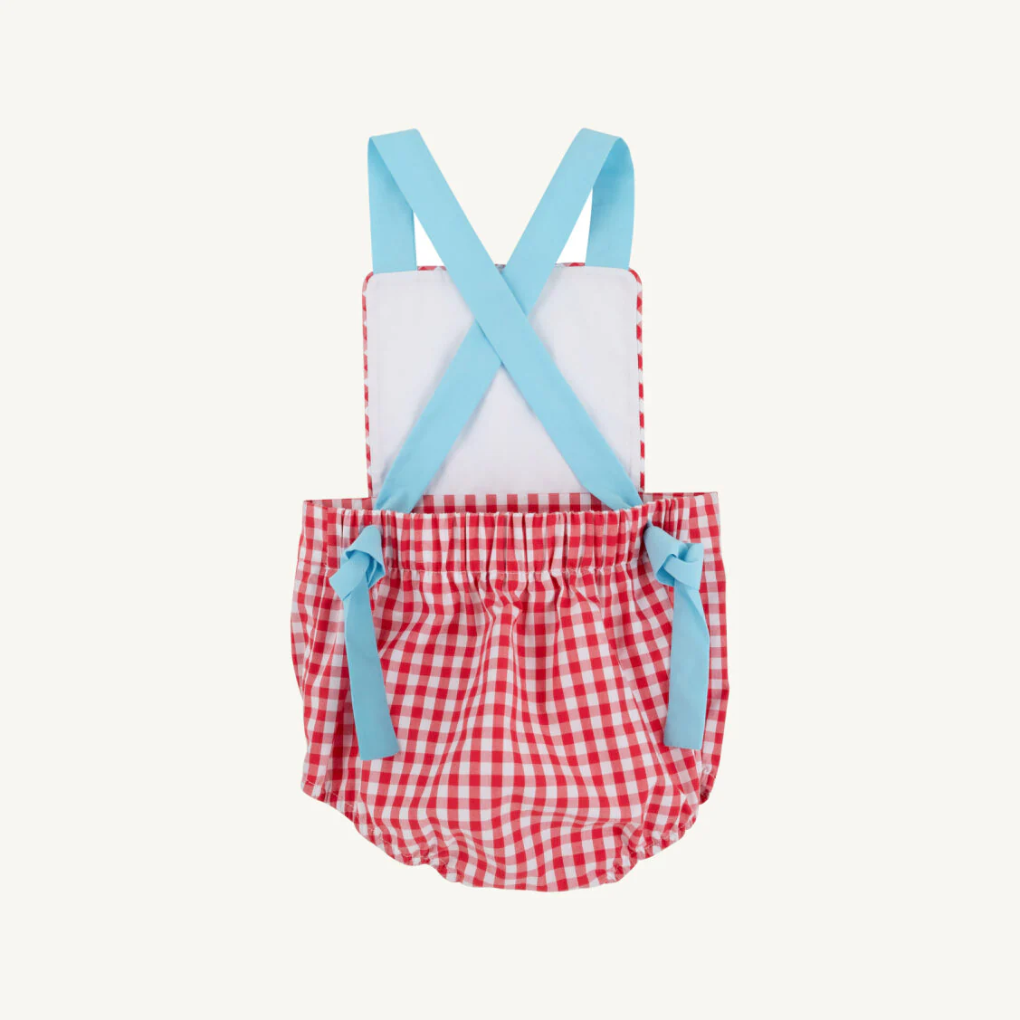 Richmond Red Gingham/Worth Ave White Sayre Sunsuit - Image 2