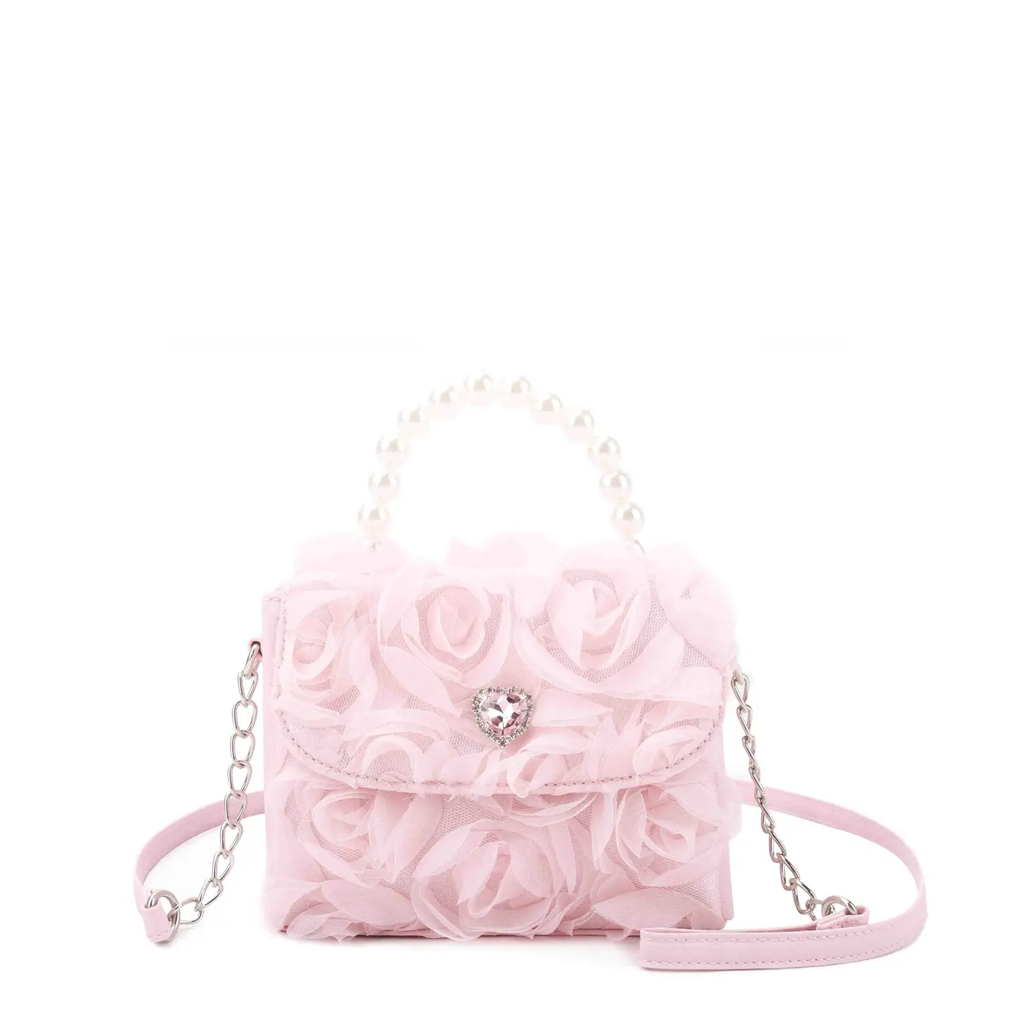 Rosette Top Handle Mini Bag