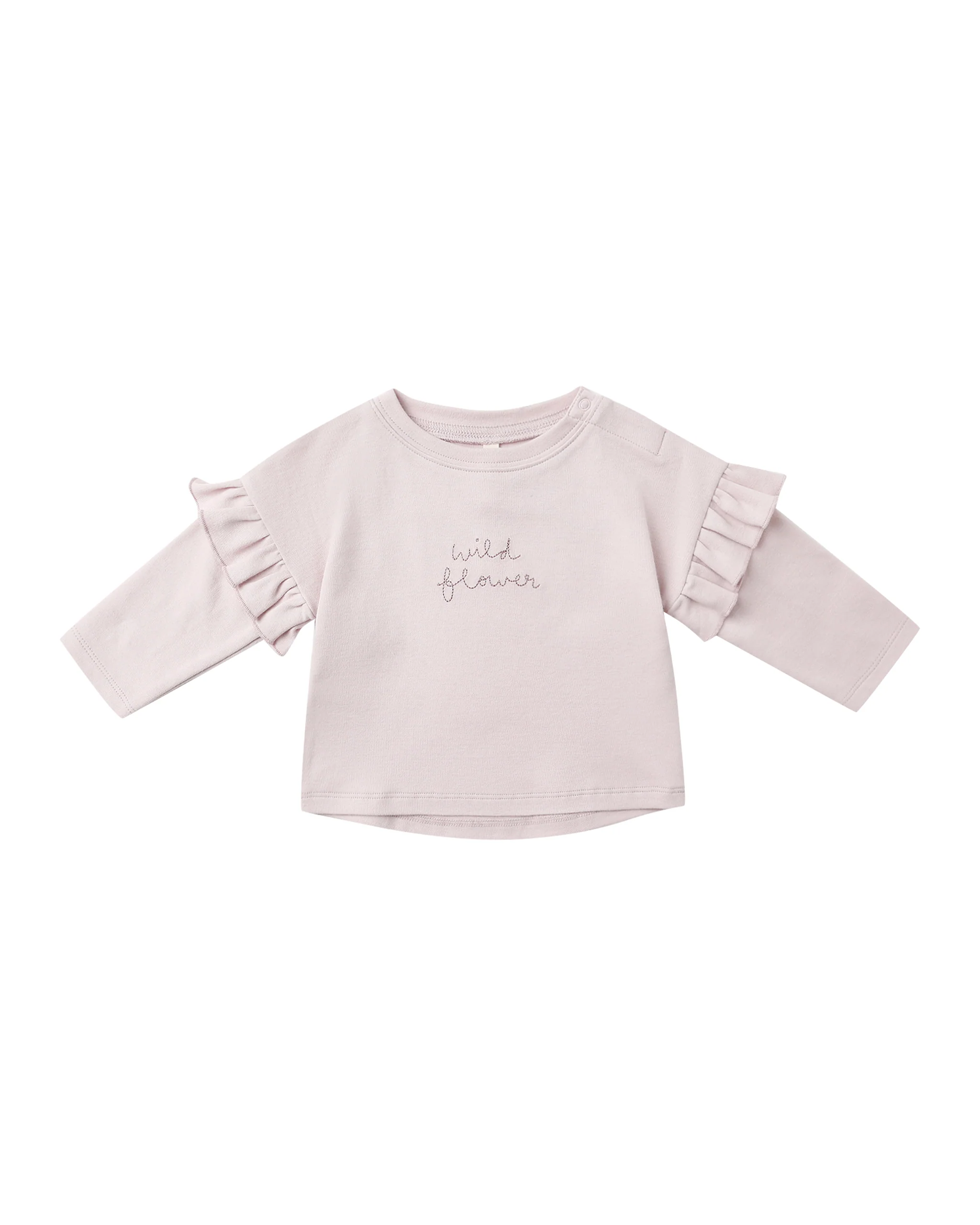 Wild Flower Ruffle Long Sleeve Tee