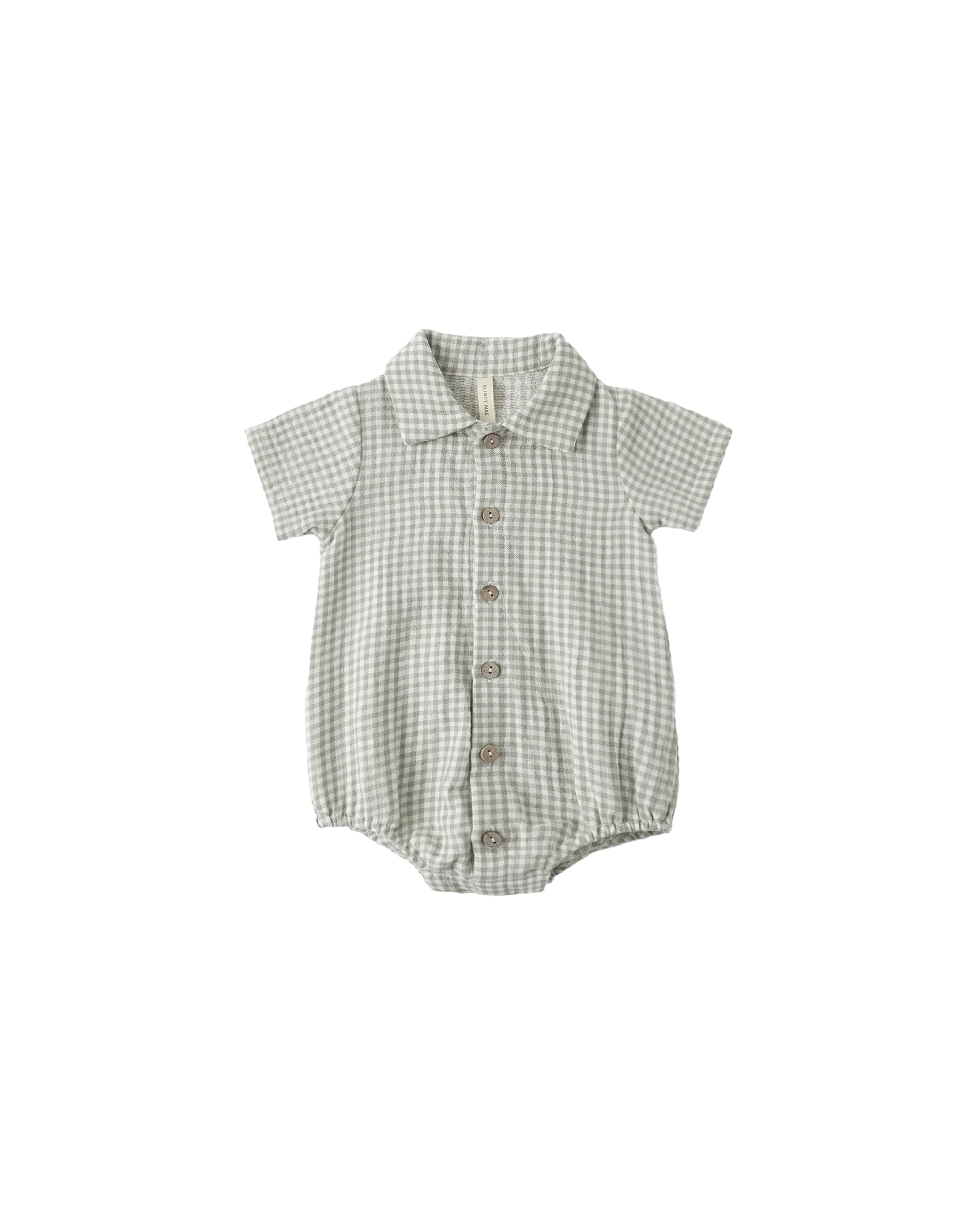 Sage Gingham Matteo Romper