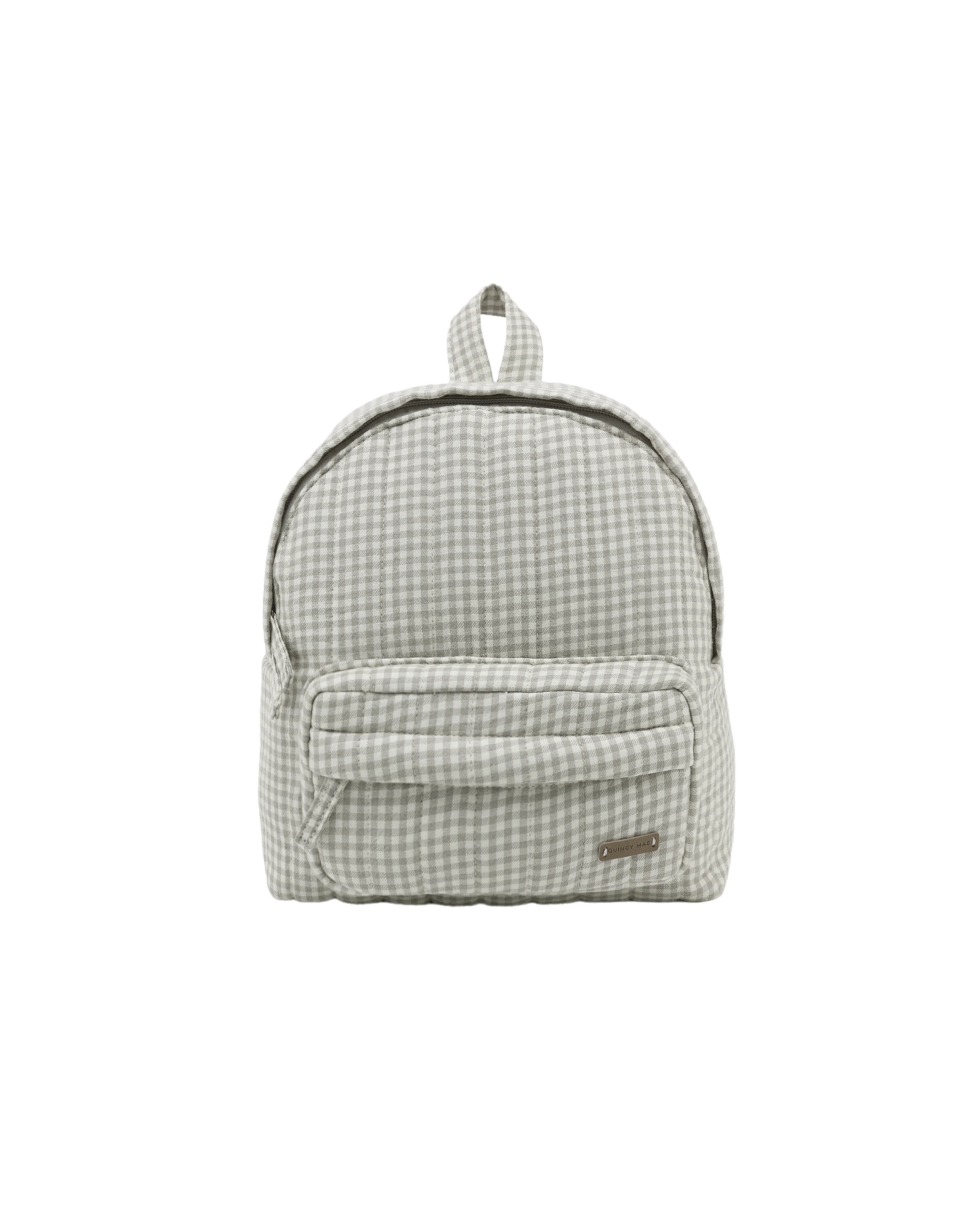 Sage Gingham Mini Backpack