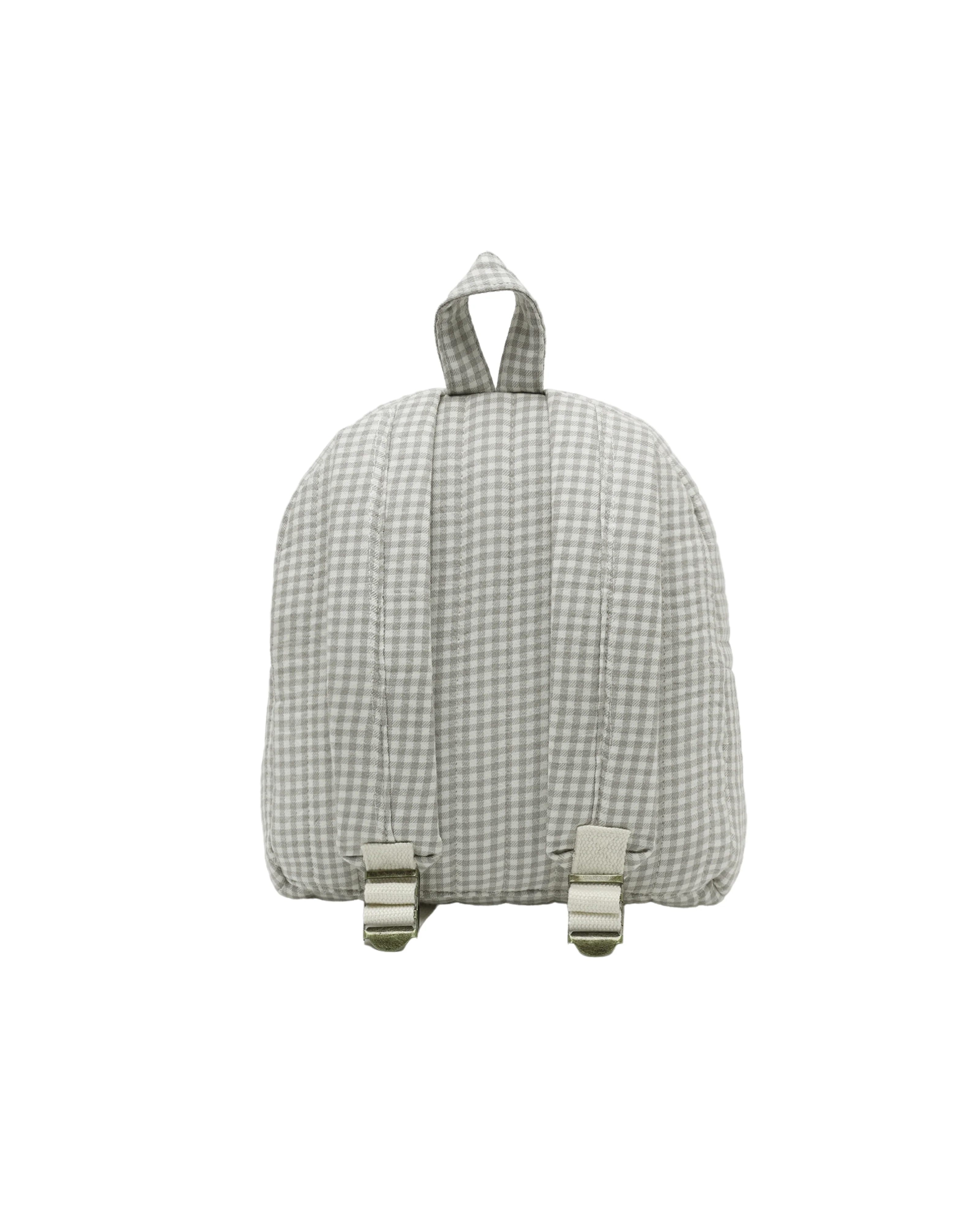 Sage Gingham Mini Backpack - Image 2