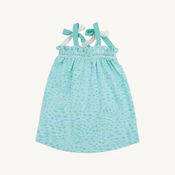 Sarasota School of Fish with Worth Avenue White Lainey's Little Dress