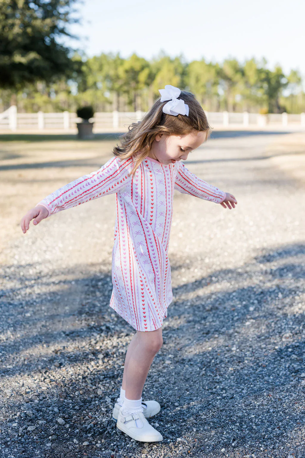 Scallops & Hearts Girls Play Dress - Image 2
