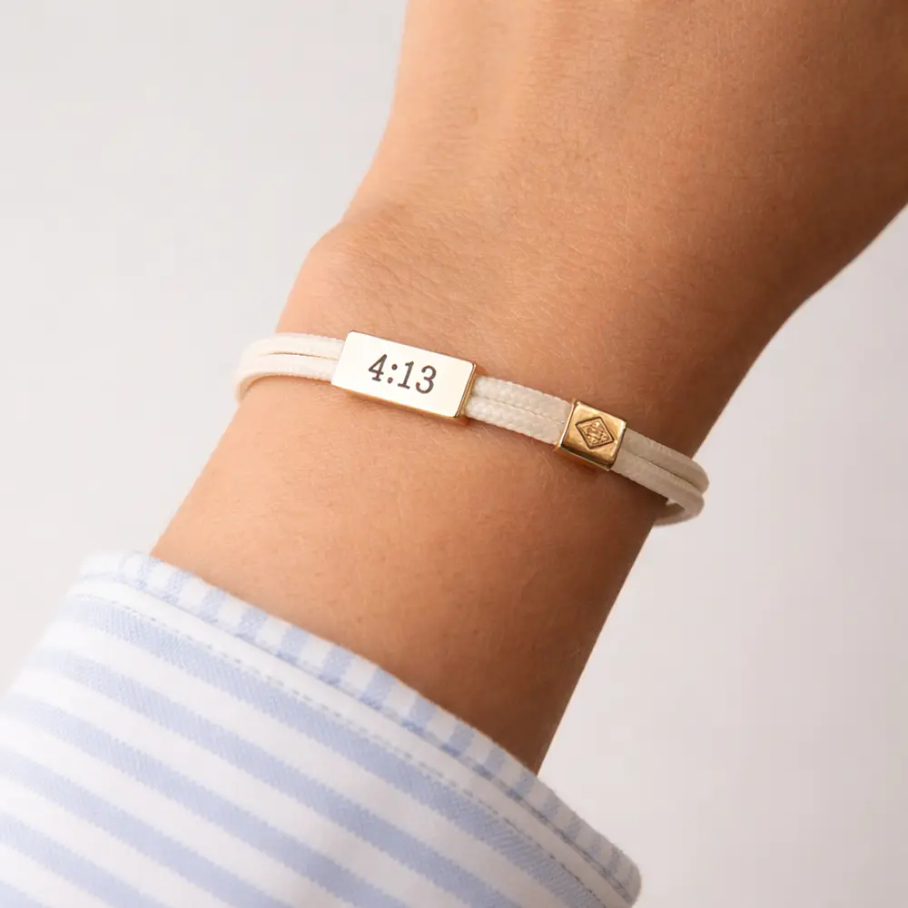 Sentiment Cord Bracelet-Philippians 4:13, You've Got This - Image 2