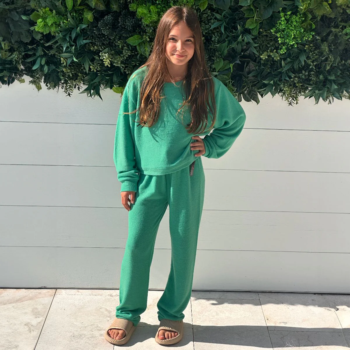 Suzette - Soft Cloud Crewneck - Green - Image 3
