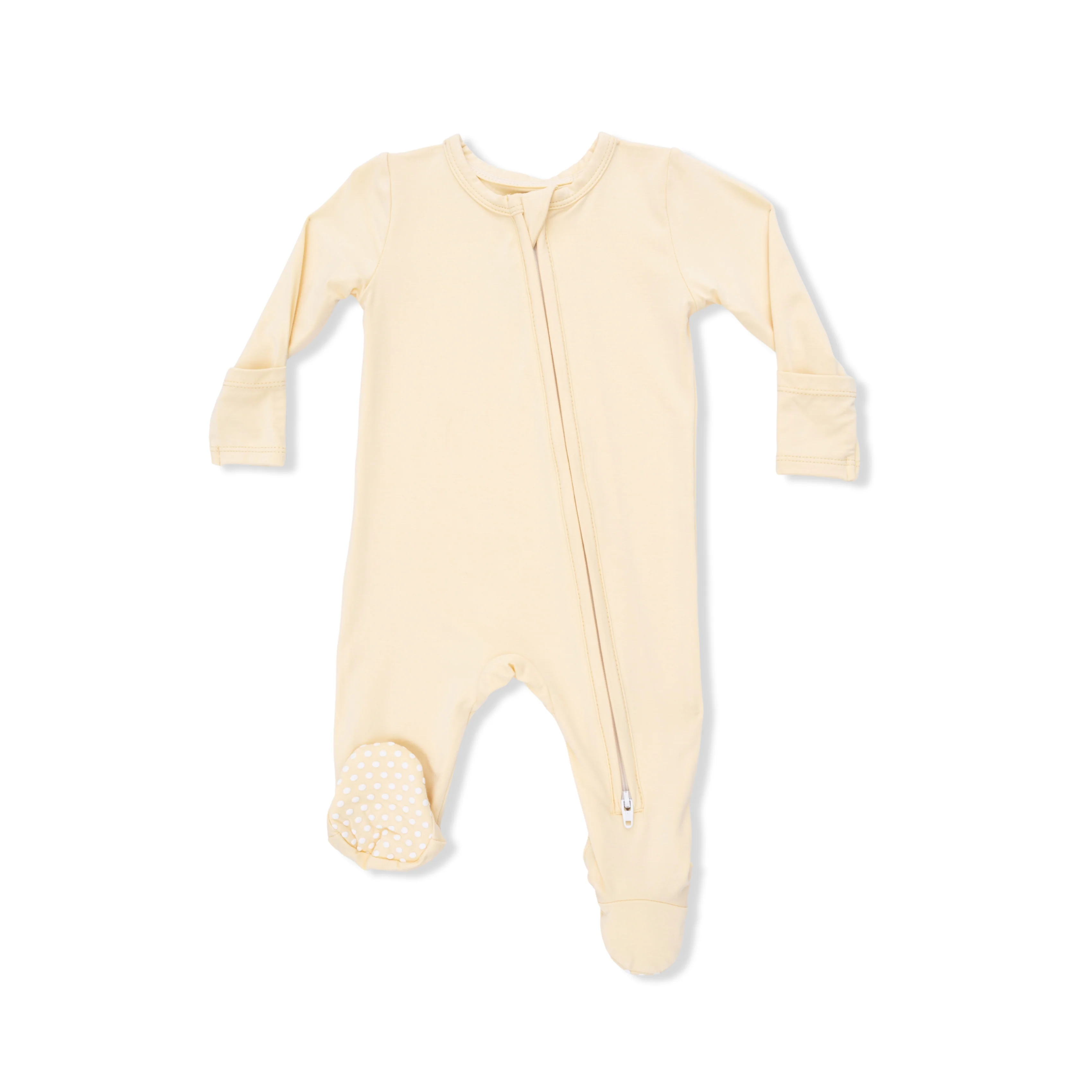 Solid Italian Straw 2 Way Zipper Footie
