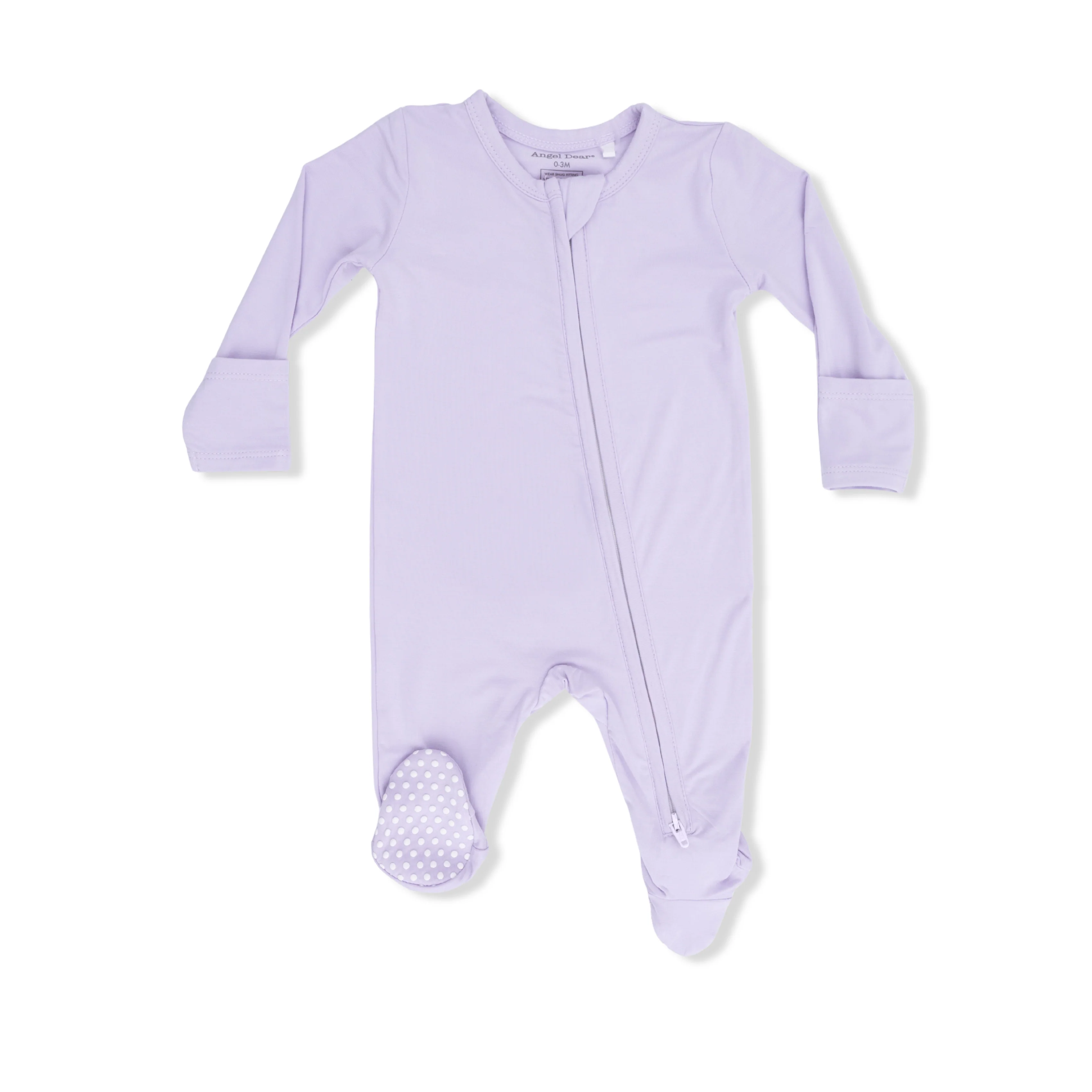 Solid Orchid Petal 2 Way Zipper Footie