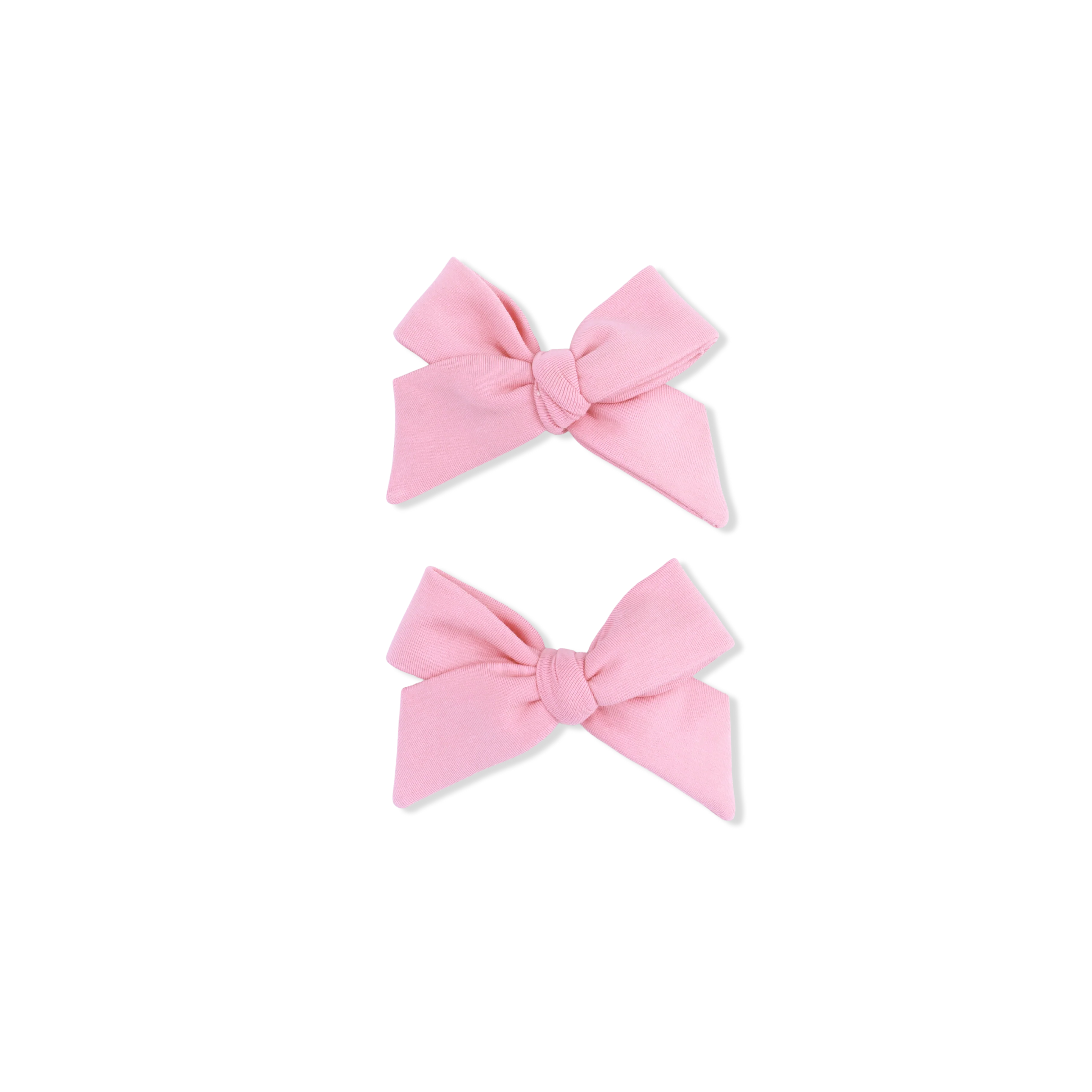 Solid Rose Elegance 2 Pack Bow Clips