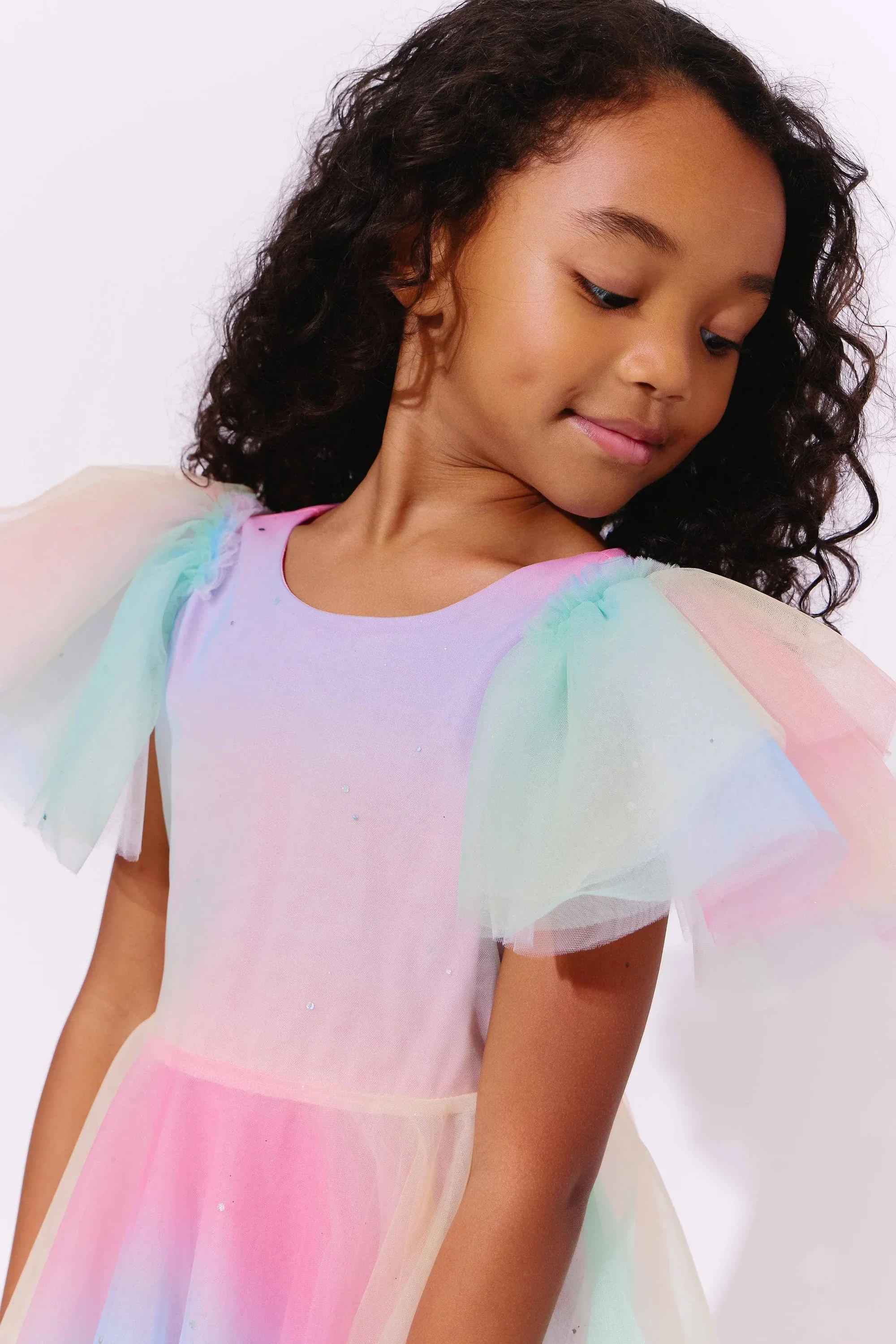 Sparkle Ombre Tulle Dress - Image 3