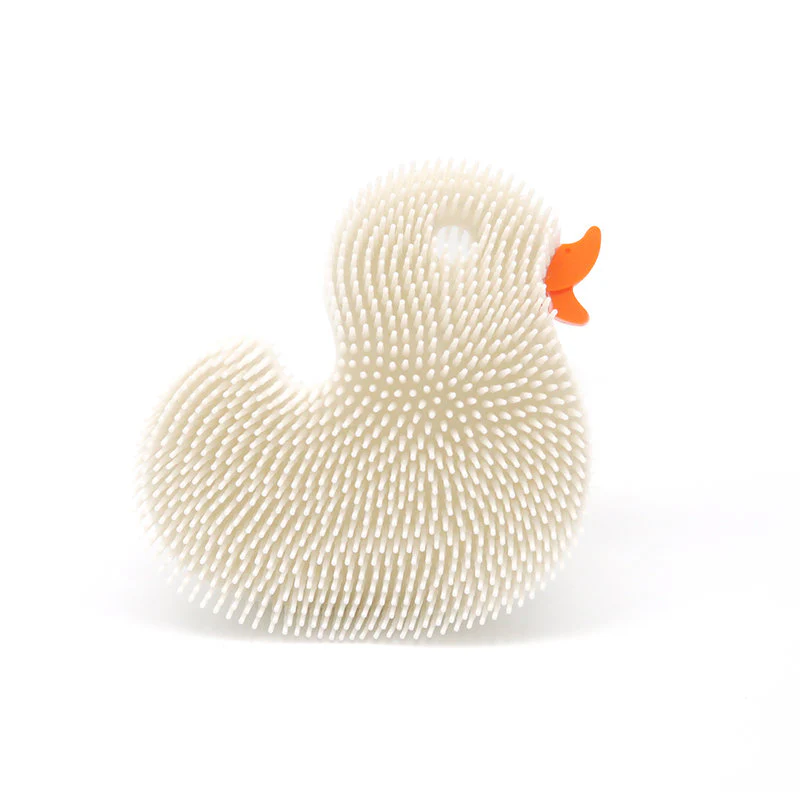 Squigee Duck Silicone Body Scrub Baby Bath Toy - Image 4