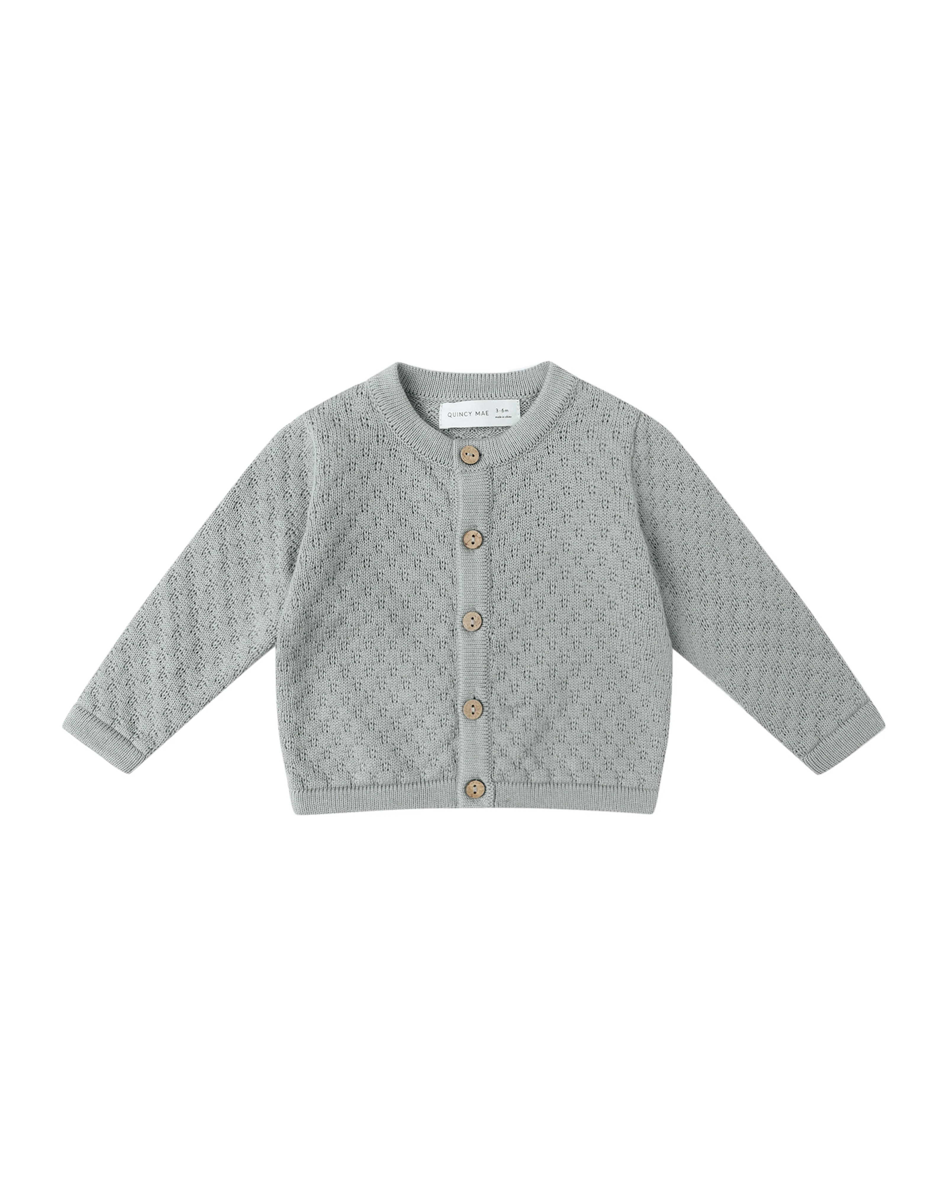 Steel Blue Knit Cardigan