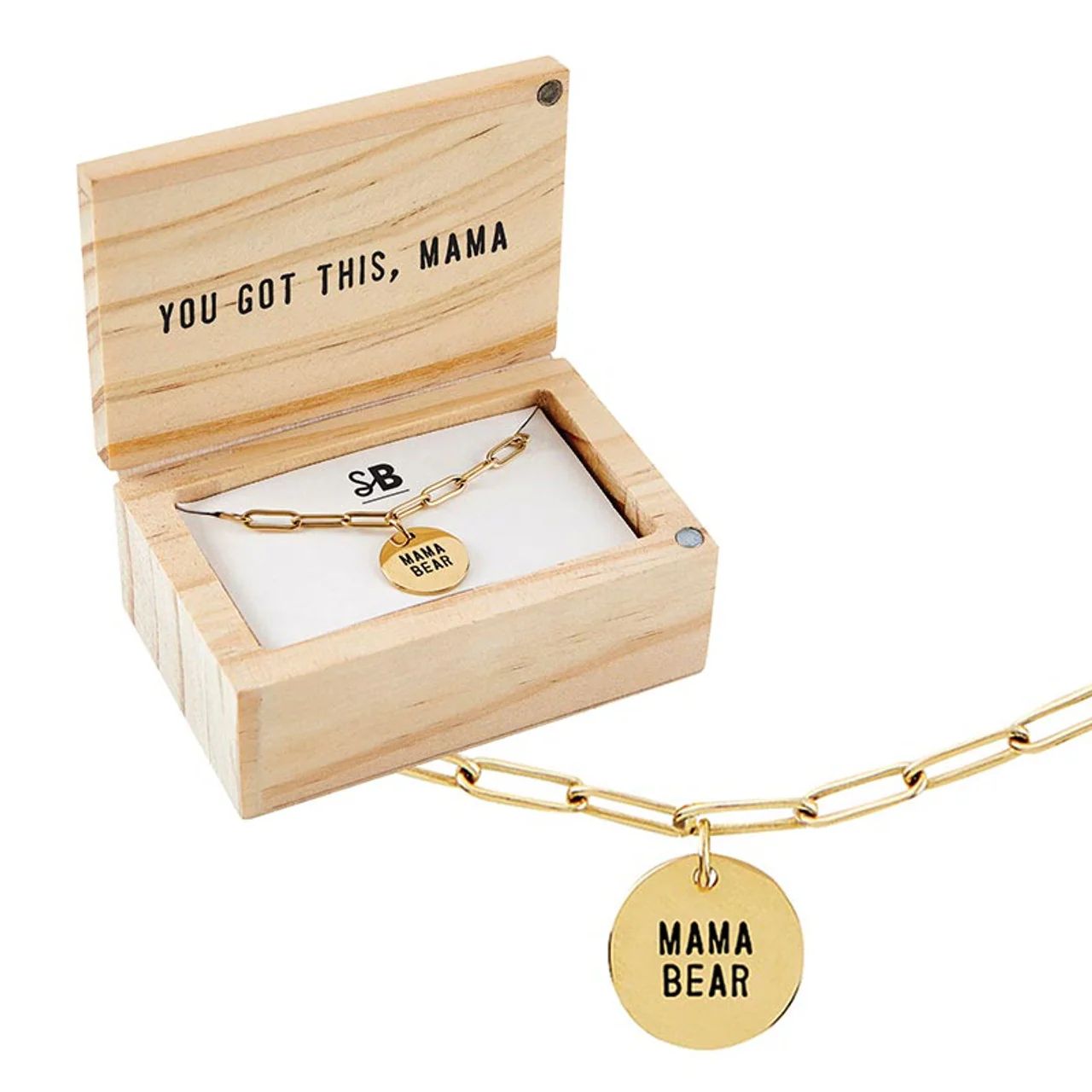 Stephan Baby - Link Necklace Jewelry - Mama Bear