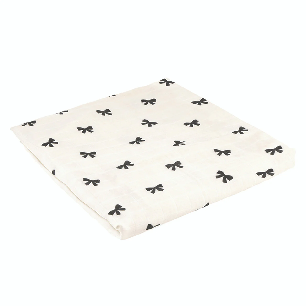 Stephan Baby - Swaddle with Plush Rattle - Bows - Image 2