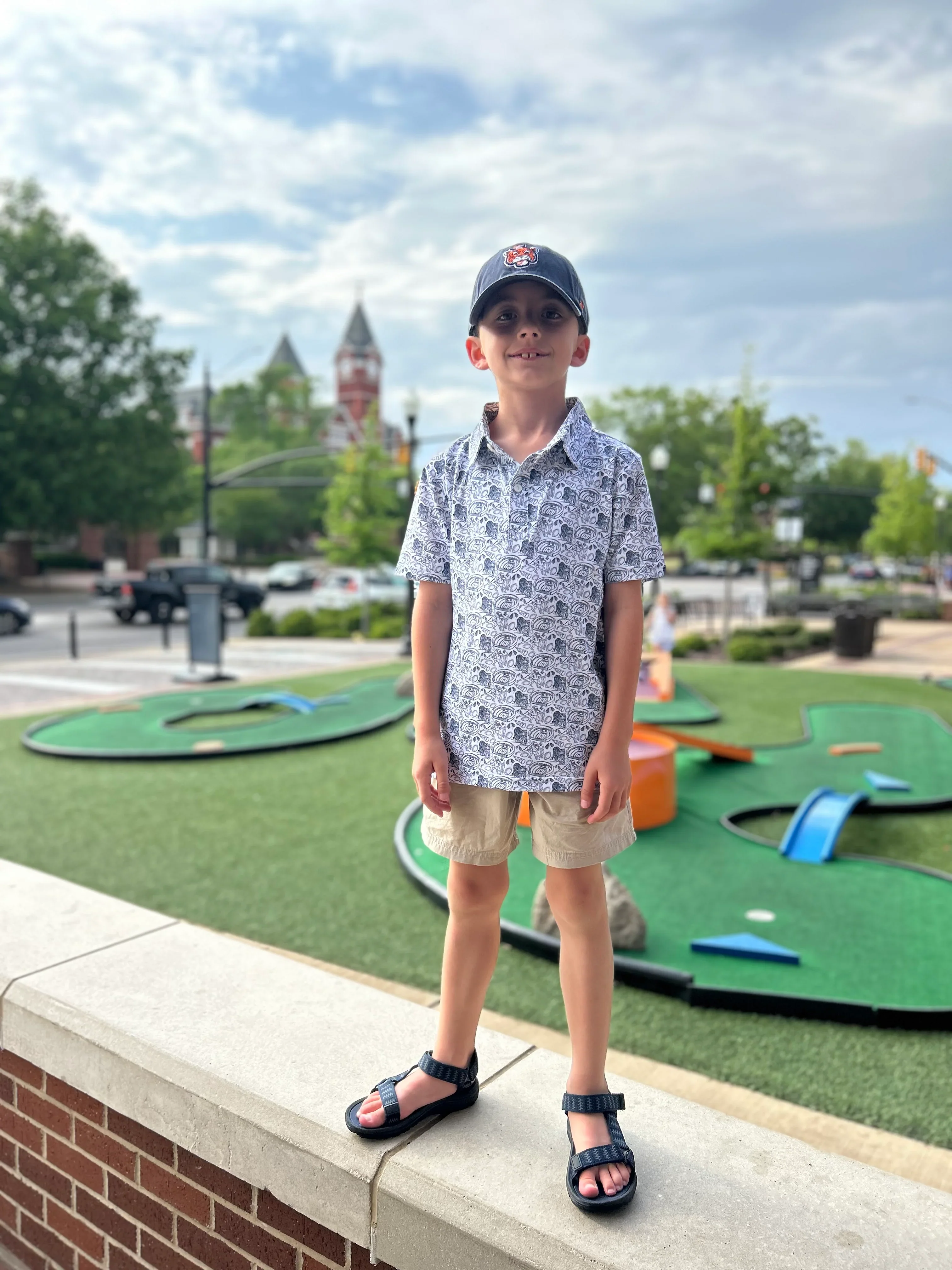 Studio Smocks - Tiger Blue/White Polo - Image 2