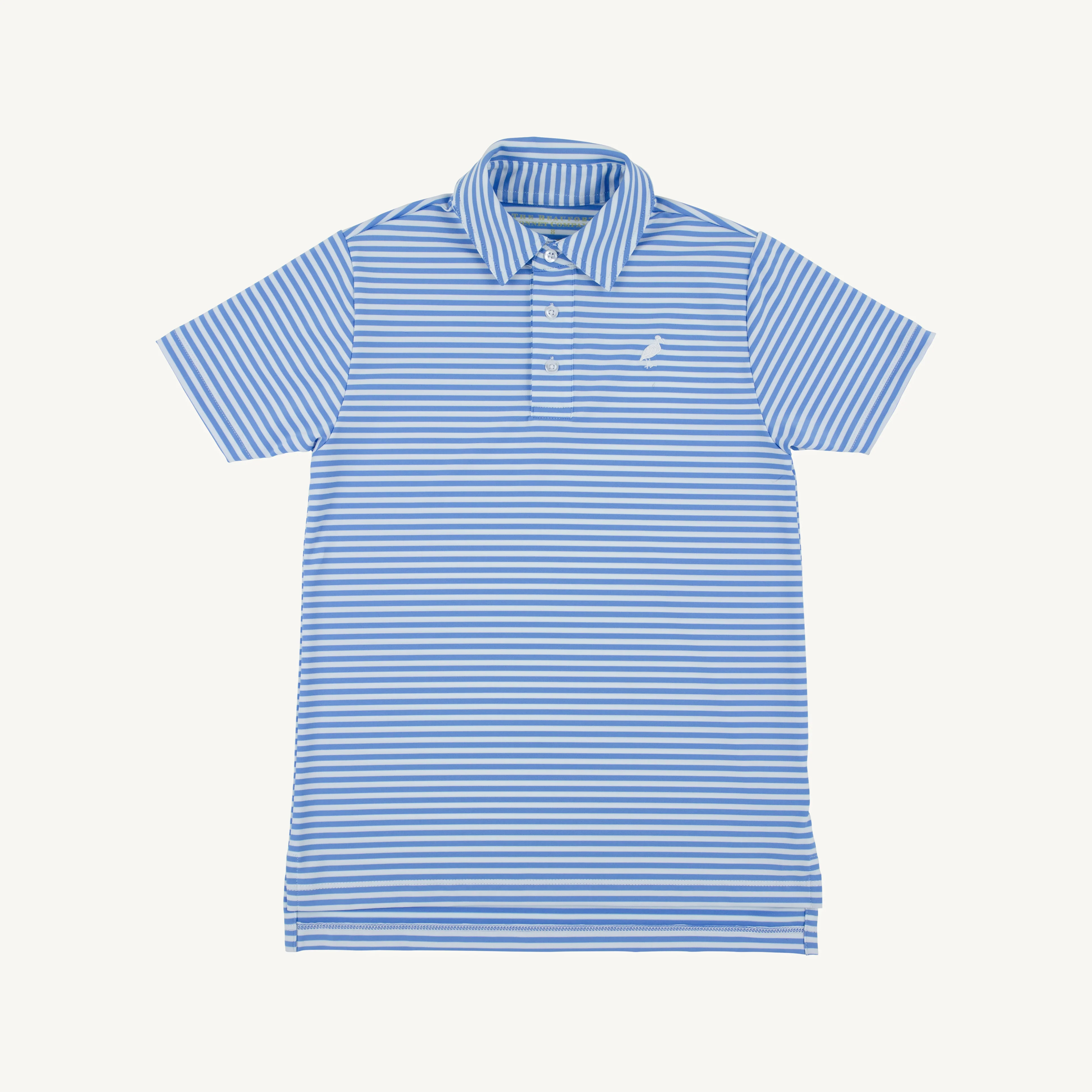 Sunrise Blvd Blue Stripe/Worth Ave White PrepleticTM Prim and Proper Polo