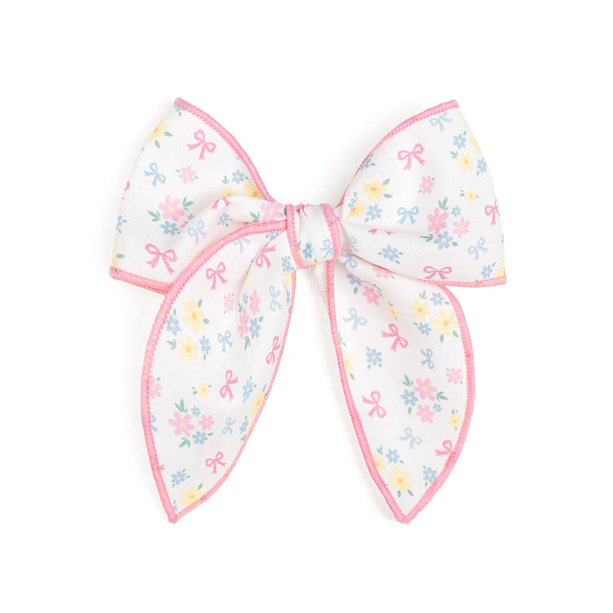 Sweet Floral Bow Clip