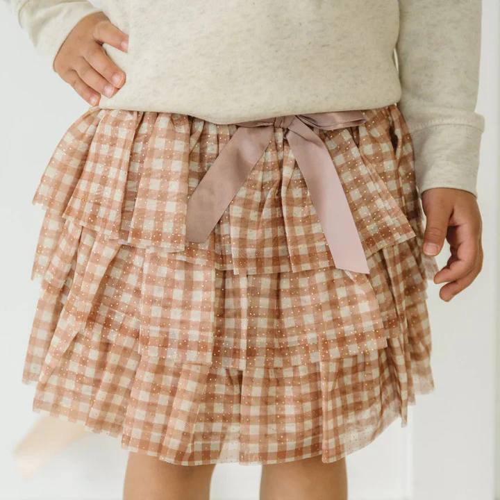 Sweet Wink - Gingham Printed Tulle Tiered Tutu - Image 3