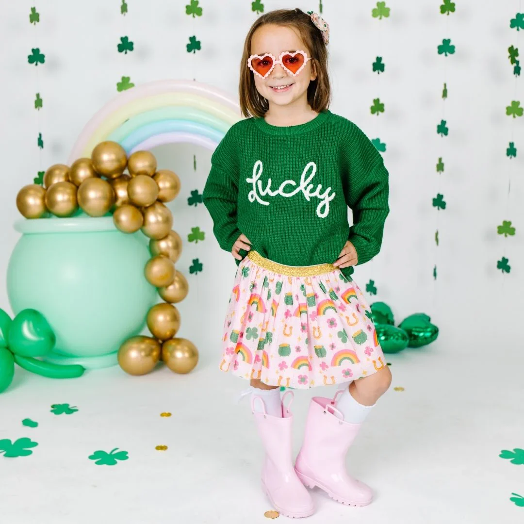 Sweet Wink - Lucky Doodle St. Patrick's Day Tutu - Image 2
