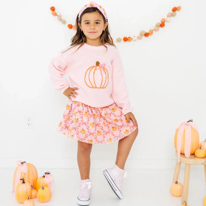 Sweet Wink - Pumpkin Trellis Tutu - Image 2