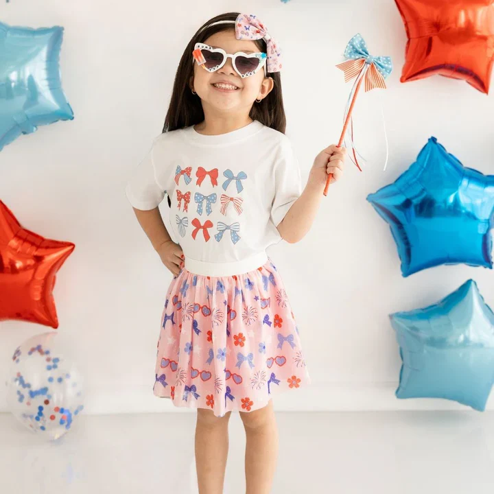 Sweet Wink - Red, White, & Cute Tutu - Image 2