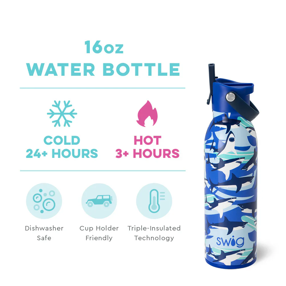 Swig Life - Shark Fin Flip + Sip Bottle (16oz) - Image 2